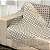 Manta Xale de Sofá e Cama Decorativa Rústica Franja Lisa Cinza e Off white 1,40 x 1,70 - Imagem 2