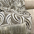 Manta Xale de Sofá e Cama Decorativa Rústica Franja Lisa Cinza e Off white 1,40 x 1,70 - Imagem 8