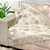 Manta Xale de Sofá e Cama Decorativa Rústica Franja Lisa Bege e Off white 1,40 x 1,70 - Imagem 5