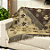 Manta Xale de Sofá e Cama Decorativa Rústica Franja Lisa Marrom e Bege 1,40 x 1,70 - Imagem 5