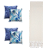 Kit Manta Xale de Sofá Decorativa Cru Liso com 4 Capas de almofadas Estampadas - Imagem 18