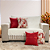 Kit Manta Xale de Sofá Decorativa Cru Liso com 4 Capas de almofadas Estampadas - Imagem 4