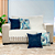 Kit Manta Xale de Sofá Decorativa Cru Liso com 4 Capas de almofadas Estampadas - Imagem 5