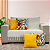 Kit Manta Xale de Sofá Decorativa Cru Liso com 4 Capas de almofadas Estampadas - Imagem 7