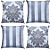 Kit 4 Capas de Almofada Decorativa Jacquard Medalhão e Listrado 45 X 45 - Imagem 8