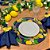 Kit Capas de Sousplat Mesa Posta Limão Siciliano com Guardanapos e Porta Guardanapos - Imagem 2