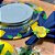 Kit Capas de Sousplat Mesa Posta Limão Siciliano com Guardanapos e Porta Guardanapos - Imagem 3