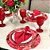 Kit Capas de Sousplat Mesa Posta Rosas Flor com Guardanapos e Porta Guardanapos - Imagem 2