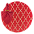 Kit Capas de Sousplat de Natal Vermelho e Dourado Guardanapos e Porta Guardanapos - Imagem 1