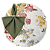 Kit Capas de Sousplat Mesa Posta Floral Jacquard com Guardanapos e Porta Guardanapos - Imagem 14