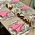 Kit Capas de Sousplat Mesa Posta Floral Jacquard com Guardanapos e Porta Guardanapos - Imagem 6
