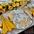 Kit Capas de Sousplat Mesa Posta Floral Jacquard com Guardanapos e Porta Guardanapos - Imagem 8