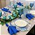 Kit Capas de Sousplat Mesa Posta Floral Jacquard com Guardanapos e Porta Guardanapos - Imagem 4