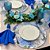 Kit Capas de Sousplat Mesa Posta Floral Jacquard com Guardanapos e Porta Guardanapos - Imagem 9