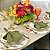 Kit Capas de Sousplat Mesa Posta Floral Jacquard com Guardanapos e Porta Guardanapos - Imagem 5