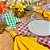 Kit Capas de Sousplat Mesa Posta Xadrez Festa Junina Arraiá com Guardanapos e Porta Guardanapos - Imagem 12