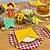 Kit Capas de Sousplat Mesa Posta Xadrez Festa Junina Arraiá com Guardanapos e Porta Guardanapos - Imagem 8