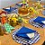 Kit Capas de Sousplat Mesa Posta Xadrez Festa Junina Arraiá com Guardanapos e Porta Guardanapos - Imagem 9