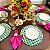 Kit Capas de Sousplat Mesa Posta Xadrez Festa Junina Arraiá com Guardanapos e Porta Guardanapos - Imagem 2