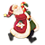 Kit Porta Guardanapos Anéis de Natal Papai Noel Mdf para Mesa Posta - Imagem 19