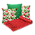 Kit Manta Xale de Sofá Vermelha Natalina com 3 Capas de Almofadas Decorativas - Imagem 19