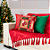 Kit Manta Xale de Sofá Vermelha Natalina com 3 Capas de Almofadas Decorativas - Imagem 3