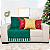 Kit Manta Xale de Sofá Verde Natalina com 3 Capas de Almofadas Decorativas - Imagem 6