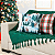 Kit Manta Xale de Sofá Verde Natalina com 3 Capas de Almofadas Decorativas - Imagem 9