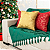 Kit Manta Xale de Sofá Verde Natalina com 3 Capas de Almofadas Decorativas - Imagem 7