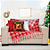 Kit Manta Xale de Sofá Natalina Xadrez Vermelha com 3 Capas de Almofadas Decorativas - Imagem 2