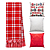 Kit Manta Xale de Sofá Natalina Xadrez Vermelha com 3 Capas de Almofadas Decorativas - Imagem 9
