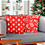 Kit Capas de Almofadas Decorativas de Natal Estampada Vermelha 45 X 45 - Imagem 4