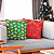 Kit Capas de Almofadas Decorativas de Natal Estampada Vermelha 45 X 45 - Imagem 5