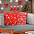Kit Capas de Almofadas Decorativas de Natal Estampada Vermelha 45 X 45 - Imagem 2