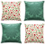 Kit Capas de Almofadas Decorativas de Natal Estampada Vermelha 45 X 45 - Imagem 10