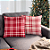 Kit 4 Capas de Almofadas Decorativas de Natal Xadrez Vermelho 45 X 45 - Imagem 3