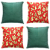 Kit 4 Capas de Almofadas Decorativas de Natal Brilhante 45 X 45 - Imagem 1