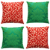 Kit 4 Capas de Almofadas Decorativas de Natal Brilhante 45 X 45 - Imagem 13