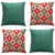 Kit 4 Capas de Almofadas Decorativas de Natal Brilhante 45 X 45 - Imagem 14