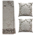 Kit Manta Xale de Sofá Decorativa Medalhão Cinza com 2 Capas de almofadas - Imagem 12