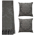 Kit Manta Xale de Sofá Decorativa Medalhão Cinza com 2 Capas de almofadas - Imagem 11