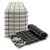 Manta Xale de Sofá e Cama Decorativa Quadriculado Grid Dupla Face Rústico - Imagem 1