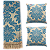 Kit Manta Xale de Sofá Decorativa Medalhão Azul com 2 Capas de almofadas - Imagem 15