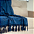 Kit Manta Xale de Sofá Decorativa Medalhão Azul com 2 Capas de almofadas - Imagem 10