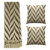 Kit Manta Xale de Sofá Decorativa Zig Zag com 2 Capas de almofadas - Imagem 1
