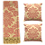 Kit Manta Xale de Sofá Decorativa Medalhão Rosa Rose com 2 Capas de almofadas - Imagem 8