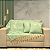 Kit Manta Xale de Sofá Decorativa Medalhão Turquesa com 2 Capas de almofadas - Imagem 3