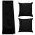 Kit Manta Xale de Sofá Decorativa Medalhão Preto com 2 Capas de almofadas - Imagem 1