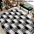 Tapete Para Sala E Quarto Grande Antiderrapante Luxo (Preto e Branco) - Imagem 10