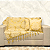 Kit Manta Xale de Sofá Decorativa Medalhão Dourado com 2 Capas de almofadas - Imagem 2
